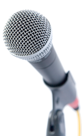 Audio recording, PA system hire, DJ equipment