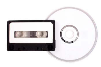 Tape to CD transfer and conversion. Record vinyl to CD.